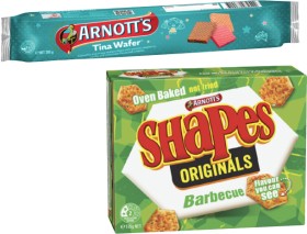 Arnotts-Tina-Wafer-Biscuits-or-Shapes-Crackers-130g-200g on sale