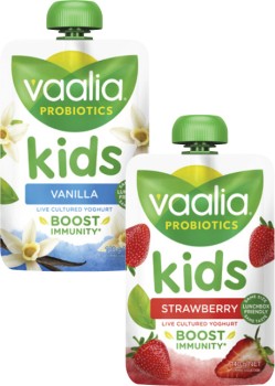 Vaalia+Probiotics+Kids+Yoghurt+Pouch+140g