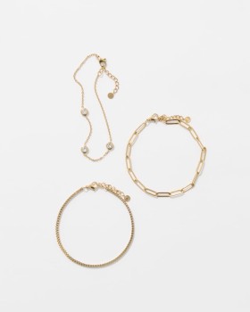 Waterproof+3pk+Paperclip+Bracelet+Set