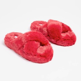 Girls-Fluffy-Christmas-Slippers on sale