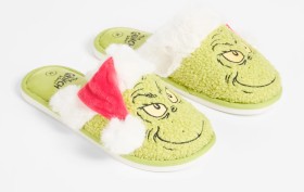 Christmas-Grinch-Slippers-Mens on sale