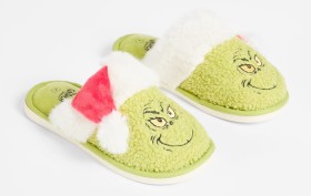 Christmas-Grinch-Slippers-Boys on sale