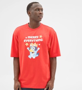 Bluey+Short+Sleeve+Tee+-+Red