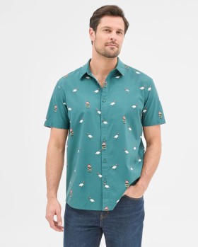 Mens-Australian-Cotton-Novelty-Bin-Chicken-Shirt on sale