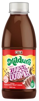 Mildura-Zooper-Dooper-Cola-Flavoured-Fruit-Drink-500mL on sale