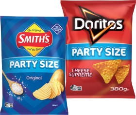 Doritos+Corn%2C+Smith%26rsquo%3Bs+Crinkle+Cut+Chips+Party+Size+380g+or+Red+Rock+Deli+Chip+290g+Selected+Varieties