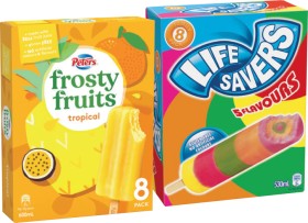Life+Savers+Ice+Block+8+Pack%2C+Peters+Frosty+Fruits+8+Pack+or+Fruit+Stack+6+Pack+Selected+Varieties