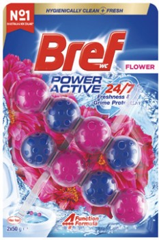 Bref+Rim+Block+Toilet+Cleaner+Power+Active+or+Blue+Active+2+Pack+Selected+Varieties