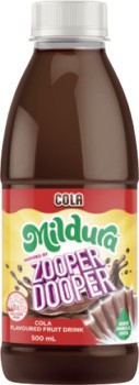 NEW+Mildura+Zooper+Dooper+Cola+Flavoured+Fruit+Drink+500mL