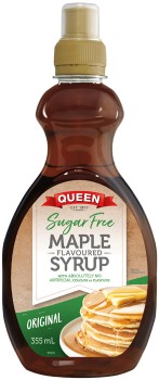Queen-Sugar-Free-Maple-Flavoured-Syrup-355mL on sale