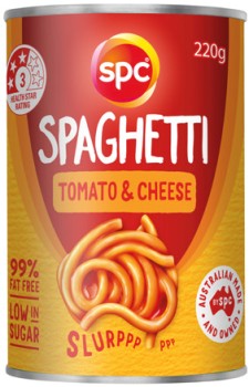SPC-Spaghetti-Tomato-Cheese-or-Baked-Beans-Rich-Tomato-220g on sale