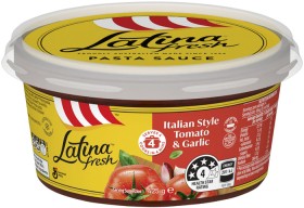 Latina-Fresh-Pasta-Sauce-425g-Selected-Varieties on sale