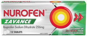 Nurofen-Zavance-Ibuprofen-Caplets-or-Tablets-12-Pack on sale