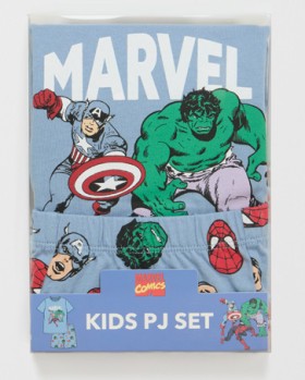Marvel+Australian+Cotton+Younger+Boys+Pyjama+Set+Gift+Set