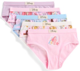 Disney+Princesses+Australian+Cotton+Younger+Girls+Briefs+5+Pack