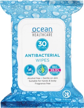 Ocean+Healthcare+Antibacterial+Wipes+30+Pack