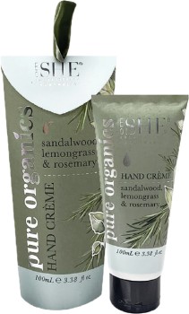 She-Pure-Organics-Sandalwood-Lemongrass-Rosemary-Hand-Cream-100mL on sale