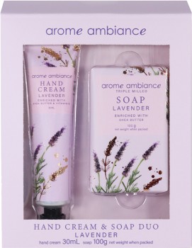 Arome+Ambiance+Lavender+Hand+Cream+30mL+%26amp%3B+Soap+100g+Duo