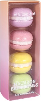 Wicked-Sista-Colour-Rush-Macaron-Bath-Bombs-50g-4-Pack on sale