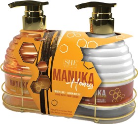 She+Manuka+Honey+Hand+Wash+%26amp%3B+Lotion+Caddy
