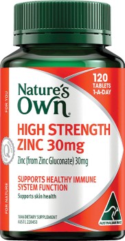 Nature%26rsquo%3Bs+Own+High+Strength+Zinc+30mg+120+Tablets%2A