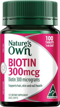 Natures-Own-Biotin-100-Tablets on sale