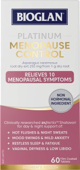 Bioglan-Platinum-Menopause-Control-60-Tablets on sale