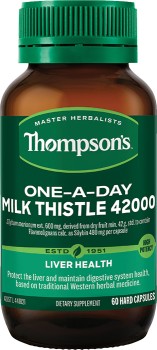 Thompsons-One-A-Day-Milk-Thistle-42000-60-Capsules on sale