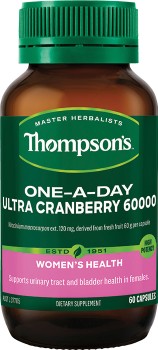 Thompsons-One-A-Day-Ultra-Cranberry-60000-60-Capsules on sale