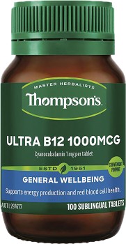 Thompsons-Ultra-B12-1000mcg-100-Tablets on sale