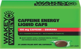 Wakey-Wakey-Caffeine-Energy-Liquid-Caps-20-Pack on sale