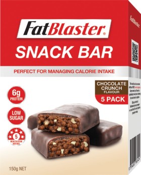 FatBlaster-Snack-Chocolate-Crunch-Flavour-Bar-5x30g-Pack on sale