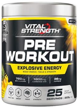 Vital-Strength-Pineapple-Flavour-Pre-Workout-225g on sale