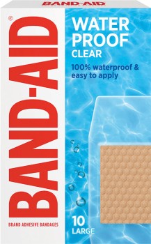Band-Aid-Waterproof-Clear-Large-10-Pack on sale