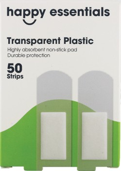 Happy+Essentials+Transparent+Plastic+Strips+50+Pack