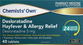 Chemists%26rsquo%3B+Own+Desloratadine+Hayfever+%26amp%3B+Allergy+Relief+40+Tablets%2A