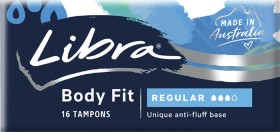 Libra+Body+Fit+Regular+Tampons+16+Pack%2A