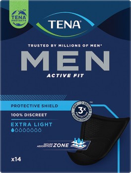 Tena+Men+Active+Fit+Protective+Shield+Extra+Light+14+Pack