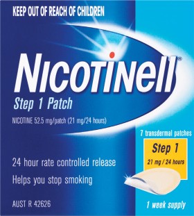 Nicotinell-Step-1-Patch-21mg-7-Pack on sale