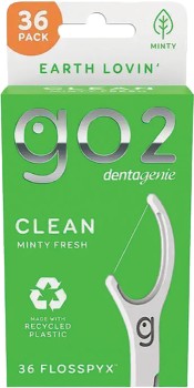 Go2+Dentagenie+Clean+Minty+Fresh+Flosspyx+36+Pack