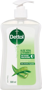 Dettol-Antibacterial-Liquid-Handwash-Aloe-Vera-and-Vitamin-E-500mL on sale