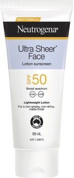 Neutrogena+Ultra+Sheer+Face+Lotion+Sunscreen+SPF50+88mL%26Omega%3B