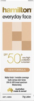 Hamilton-Everyday-Face-Sunscreen-SPF50-75g on sale