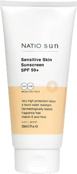 Natio-Sun-Sensitive-Skin-Sunscreen-SPF50-200mL on sale