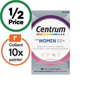 Centrum+Women+50%2B+Daily+Multivitamin+Tablets+Pk+60%5E