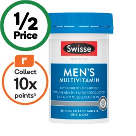 Swisse-Ultivite-Mens-Multivitamin-Tablets-Pk-60 on sale
