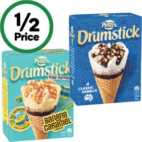 Peters-Drumstick-Ice-Cream-475-490ml-Pk-4-6-Excludes-Plant-Based on sale