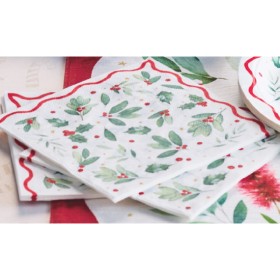Christmas-Traditional-Napkins-Pk-25 on sale