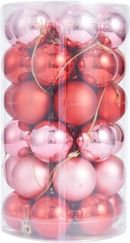 36-Pack-4cm-Pink-Candy-Baubles on sale