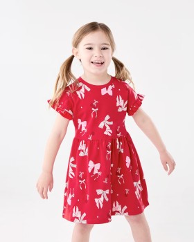 Christmas+Print+Jersey+Dress